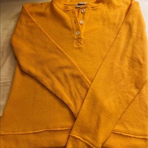 Urban outfitters yellow long sleeved shirt